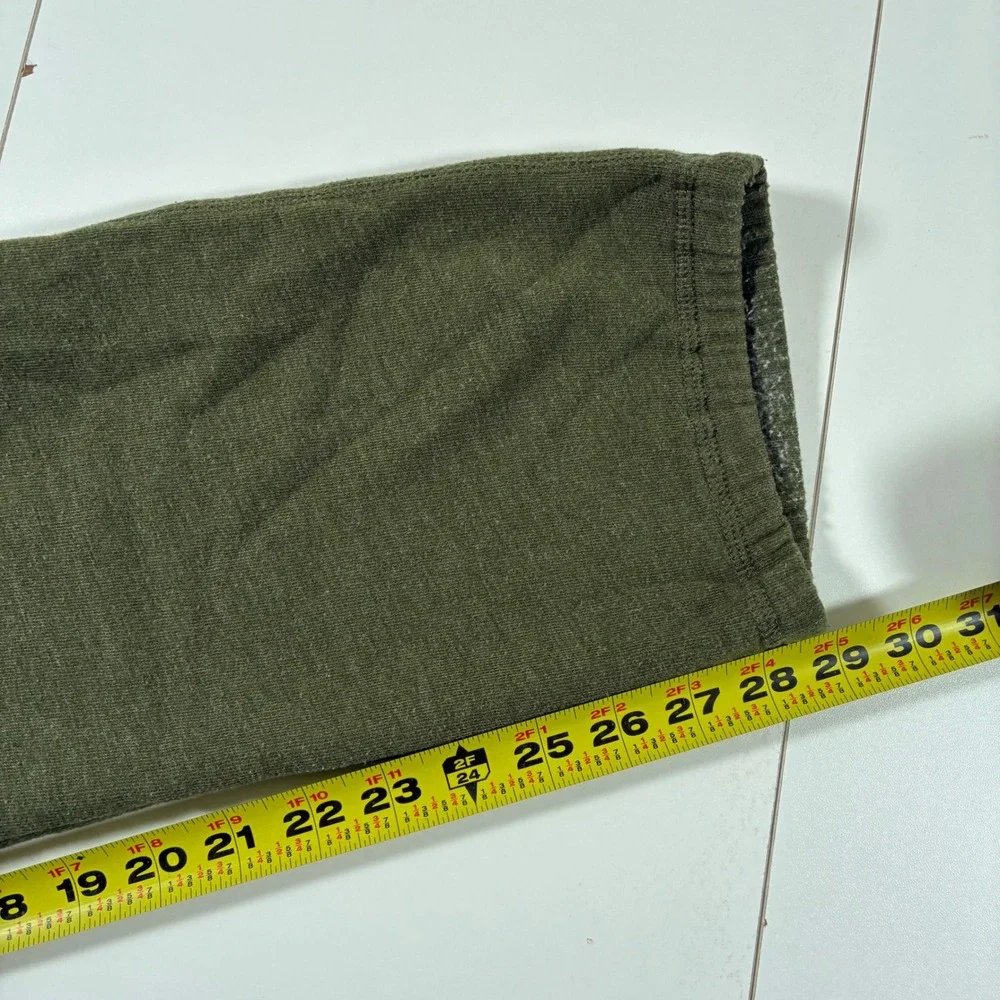 Vintage Abercrombie Fitch Sweatpants Women Medium Olive Green Logo Joggers